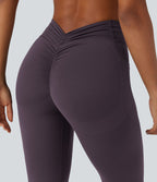 Pantalon de yoga à coupe bootcut gainant galbant taille haute avec effet scrunch et poches Halara UltraSculpt™