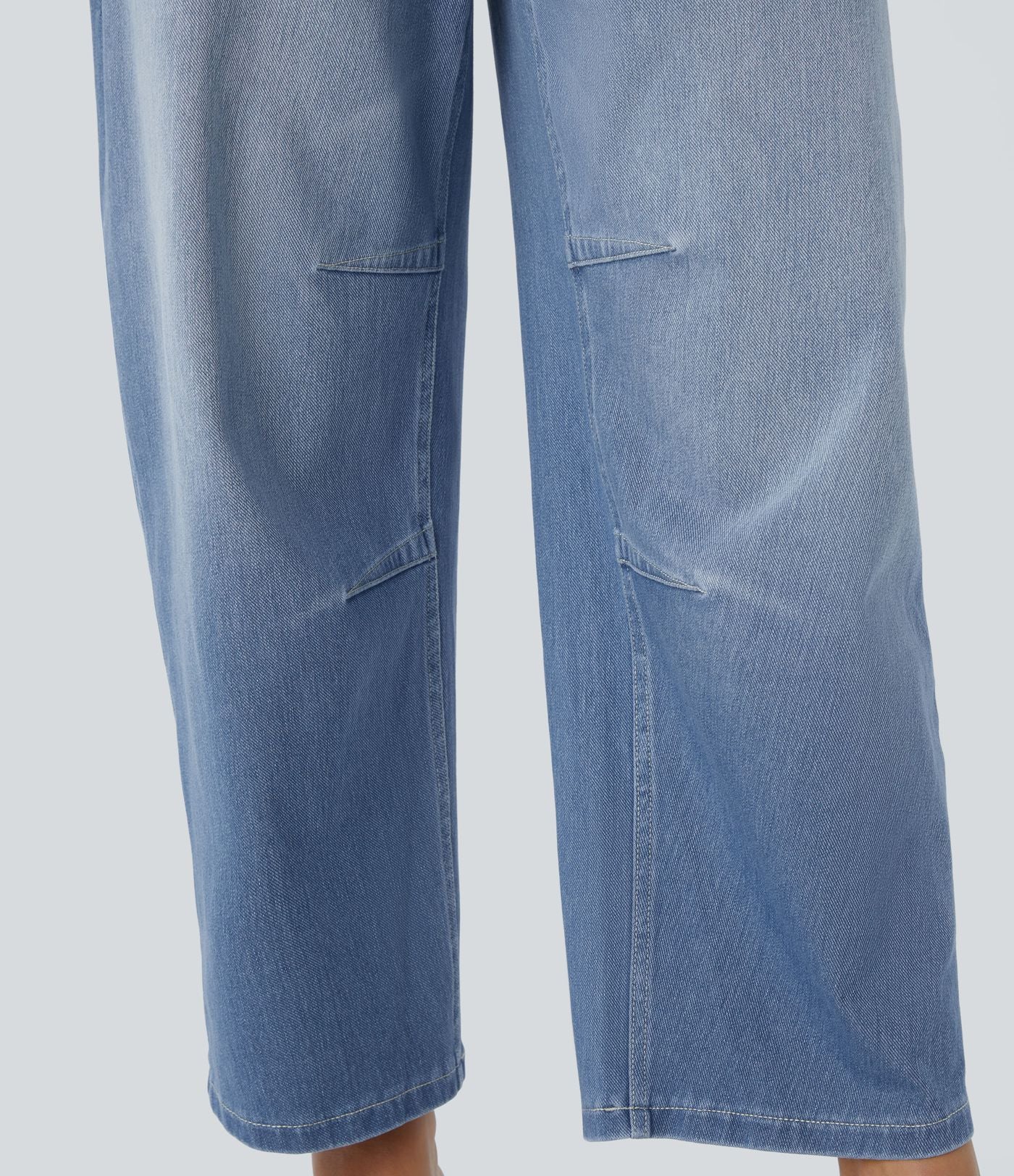 Jean Barrel 7/8 décontracté taille mi-haute avec poches Halara Flex™