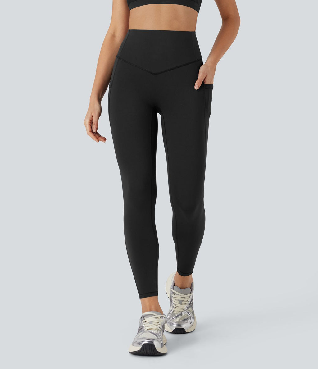 Legging de yoga Halara UltraSculpt™ gainant taille haute perforé Airy effet frais InstantCool et séchage rapide avec poches, protection solaire UPF50+