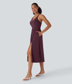Robe caraco décontractée SoftlyZero™ Airy dos nageur effet frais InstantCool avec poches, bonnets E-G