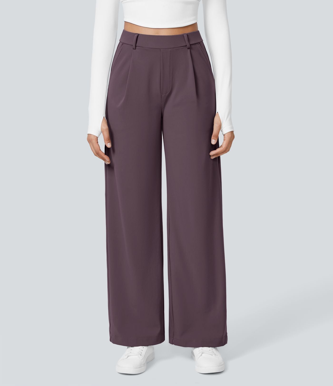 Pantalon tailleur Halara Flex™ DayStretch coupe droite taille haute avec poches