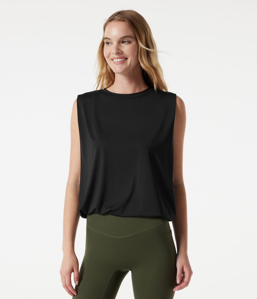 Body de yoga col rond sans manches effet frais InstantCool, protection solaire UPF50+
