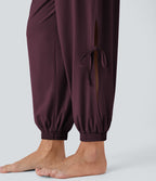 Combinaison de yoga col bateau sans manches dos nu avec découpes et poches latérales à cordon de serrage effet frais InstantCool, protection solaire UPF50+