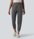 Jogging casual fuselé taille mi-haute avec poches