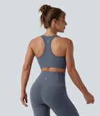 Brassière de sport running Halara UltraSculpt™ maintien léger col V dos nageur bonnets E-G