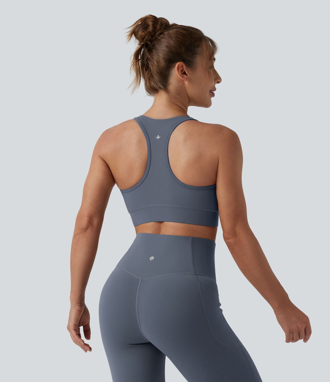 Brassière de sport running Halara UltraSculpt™ maintien léger col V dos nageur bonnets E-G
