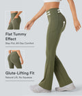 Pantalon de yoga à coupe bootcut gainant galbant taille haute avec effet scrunch et poches Halara UltraSculpt™