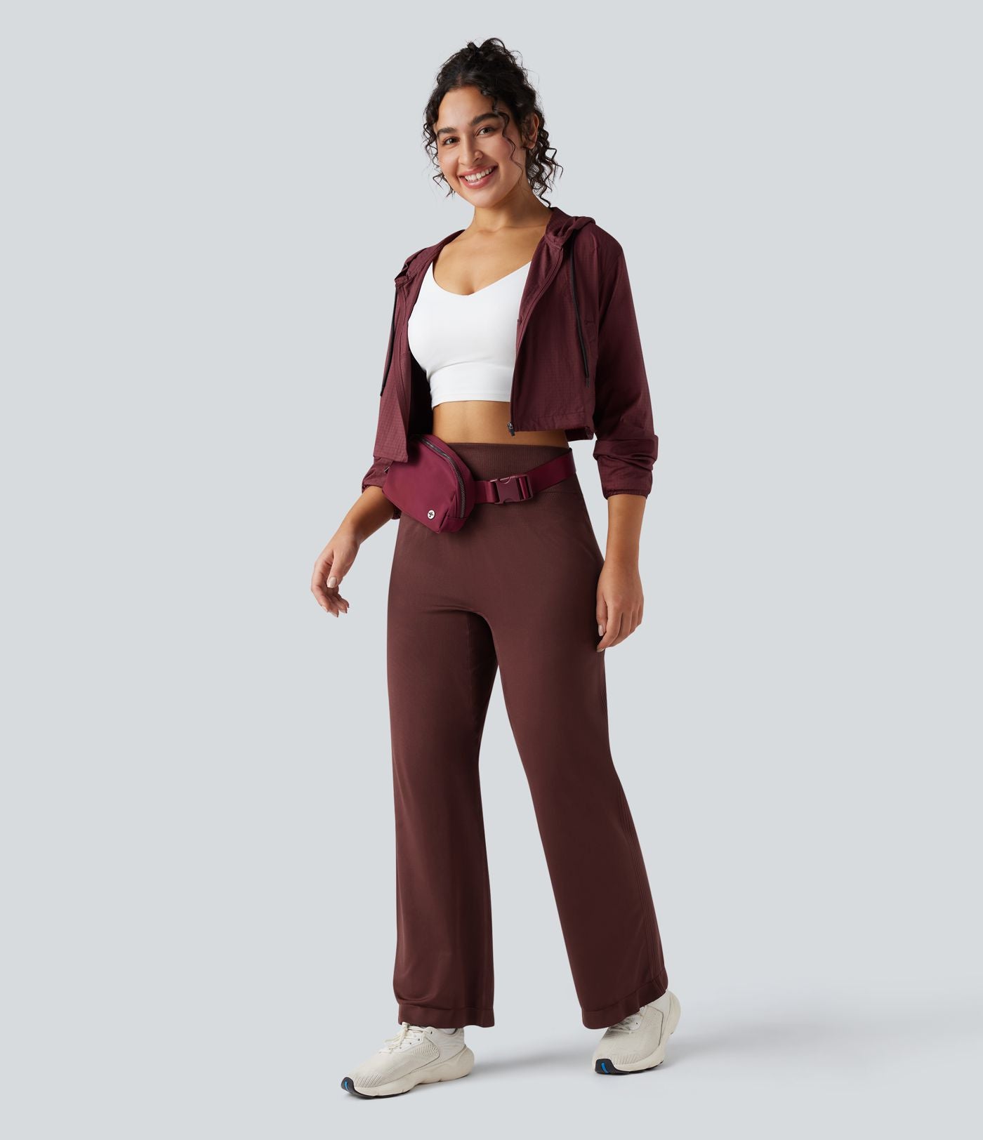 Pantalon de yoga taille haute coupe droite sans couture Seamless Flow