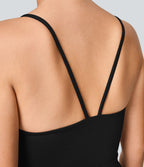 Breezeful™ Combinaison Dos Nu Poche Zippée Invisible Sur le Côté Jambe Large Séchage Rapide