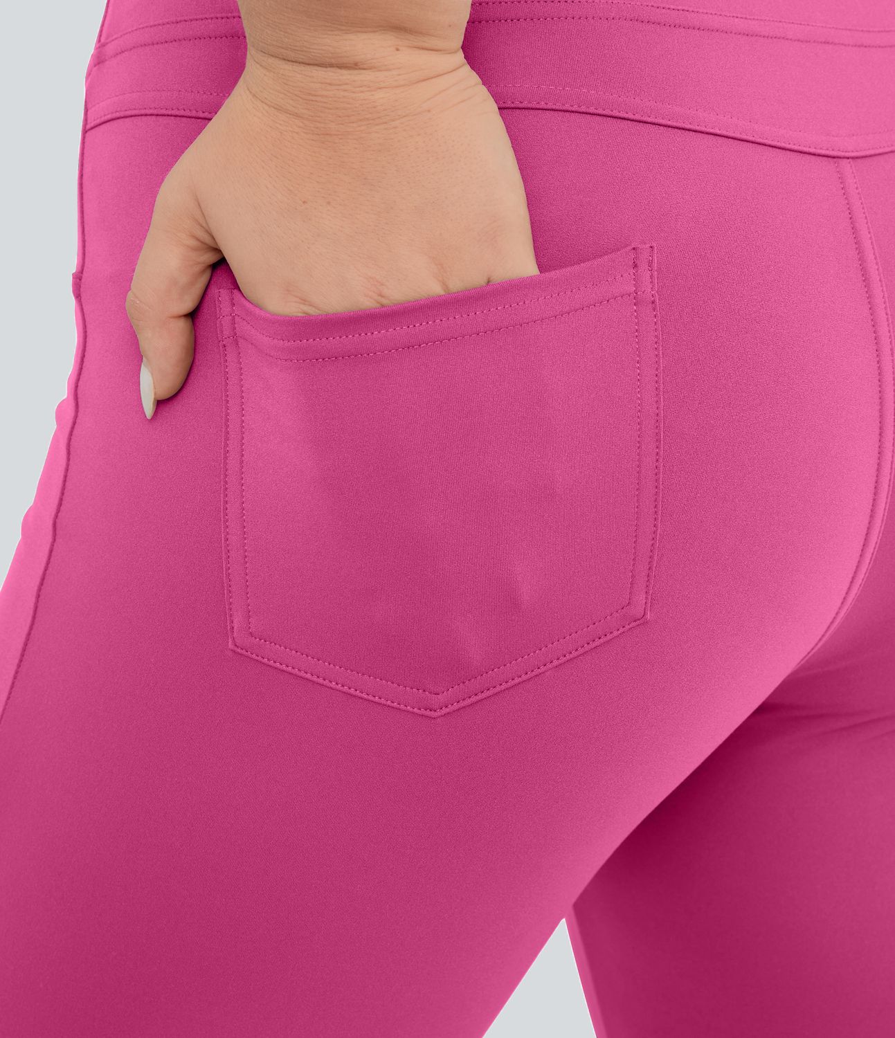 Legging yoga évasé grande taille taille haute DayStretch avec poches