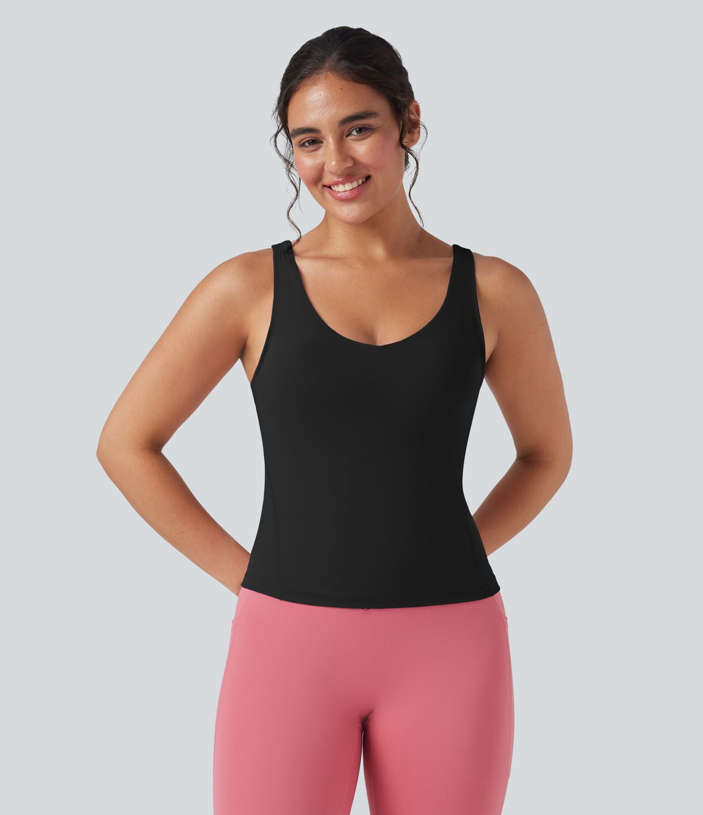 Débardeur de yoga Halara UltraSculpt™ col V profond dos échancré