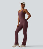 Combinaison bootcut d'entraînement gainante Halara UltraSculpt™ avec poches - Édition Easy Peasy