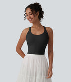 Body SoftlyZero™ Airy col U sans manches dos torsadé ouvert effet frais InstantCool avec boucle réglable et brassière intégrée