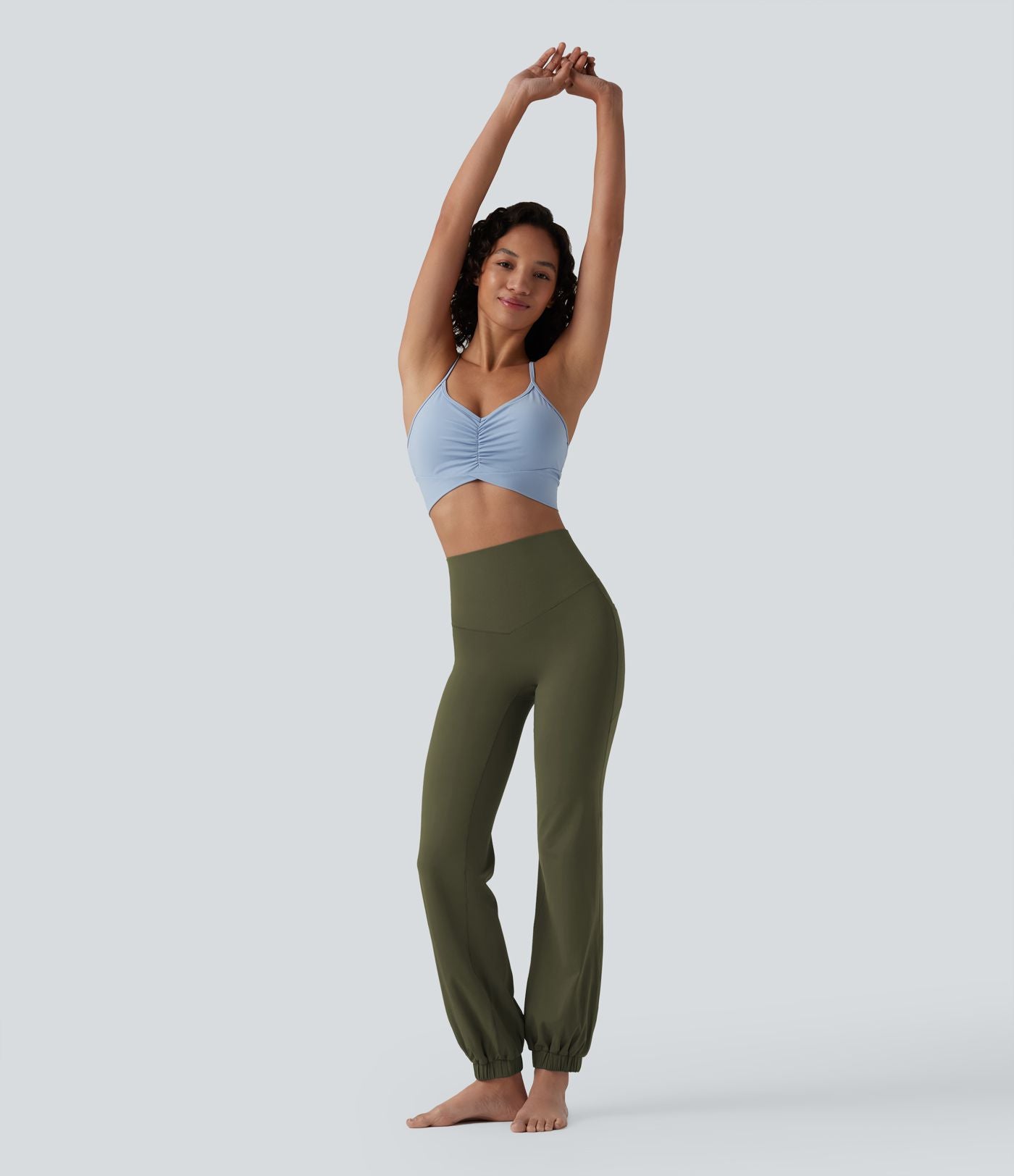 Jogging ballon danse SoftlyZero™ taille haute gainant avec poches