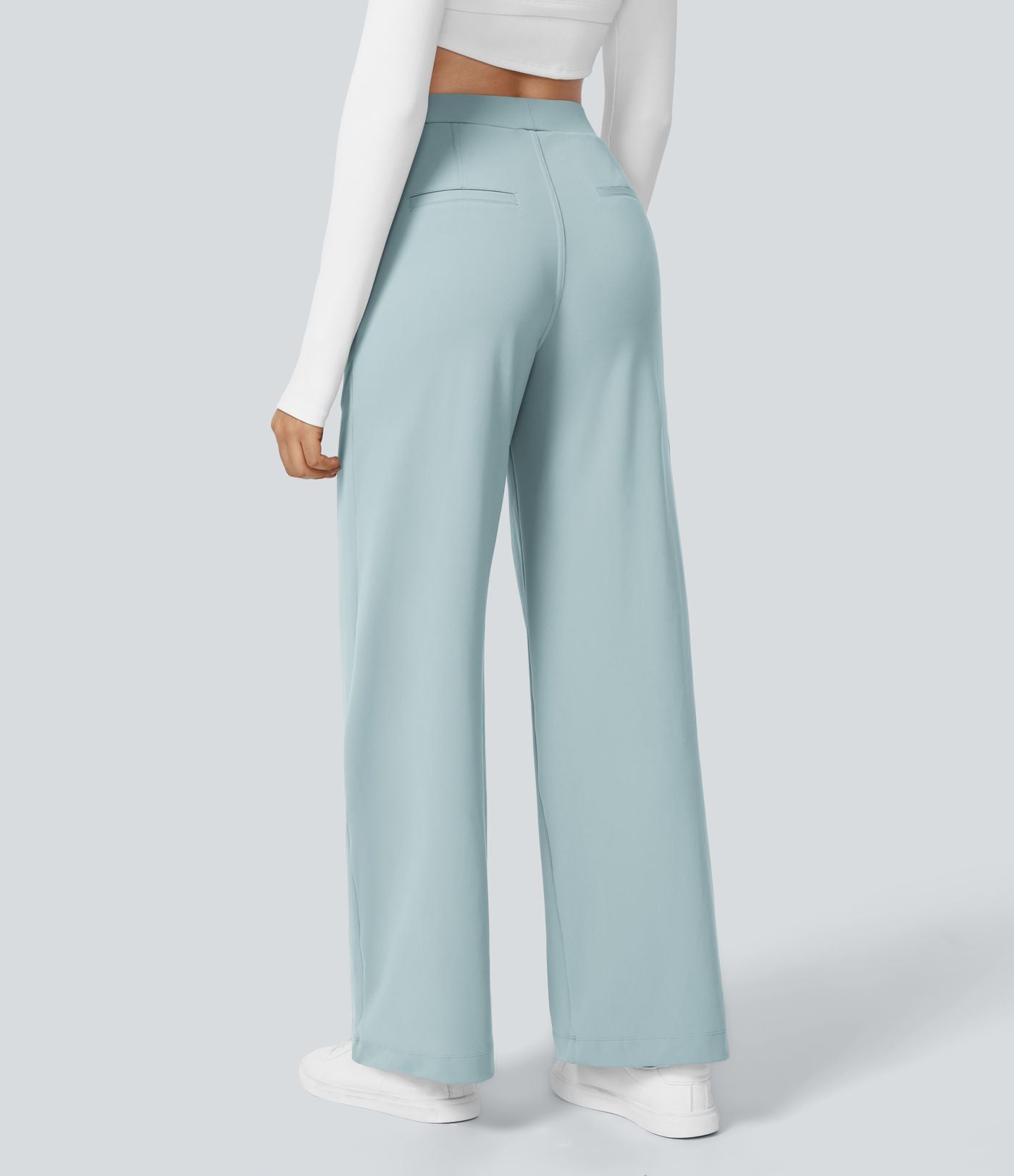 Pantalon tailleur Halara Flex™ DayStretch coupe droite taille haute avec poches