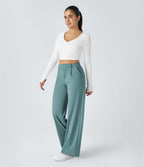 Pantalon tailleur Halara Flex™ DayStretch coupe droite taille haute avec poches