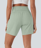 Short de yoga SoftlyZero™ Airy 2-en-1 taille très haute avec poches et effet frais InstantCool 17,5 cm