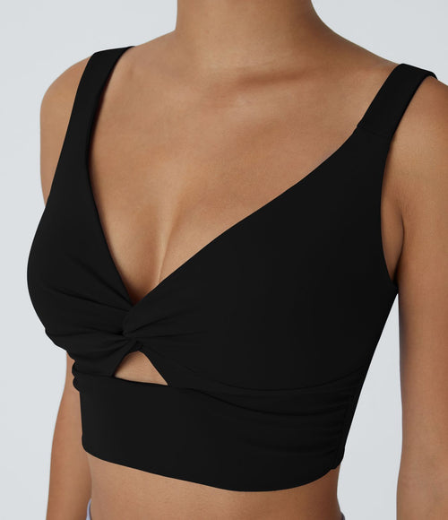 Brassière yoga SoftlyZero™ Airy maintien léger découpes effet frais InstantCool, bonnets A-D, protection solaire UPF50+