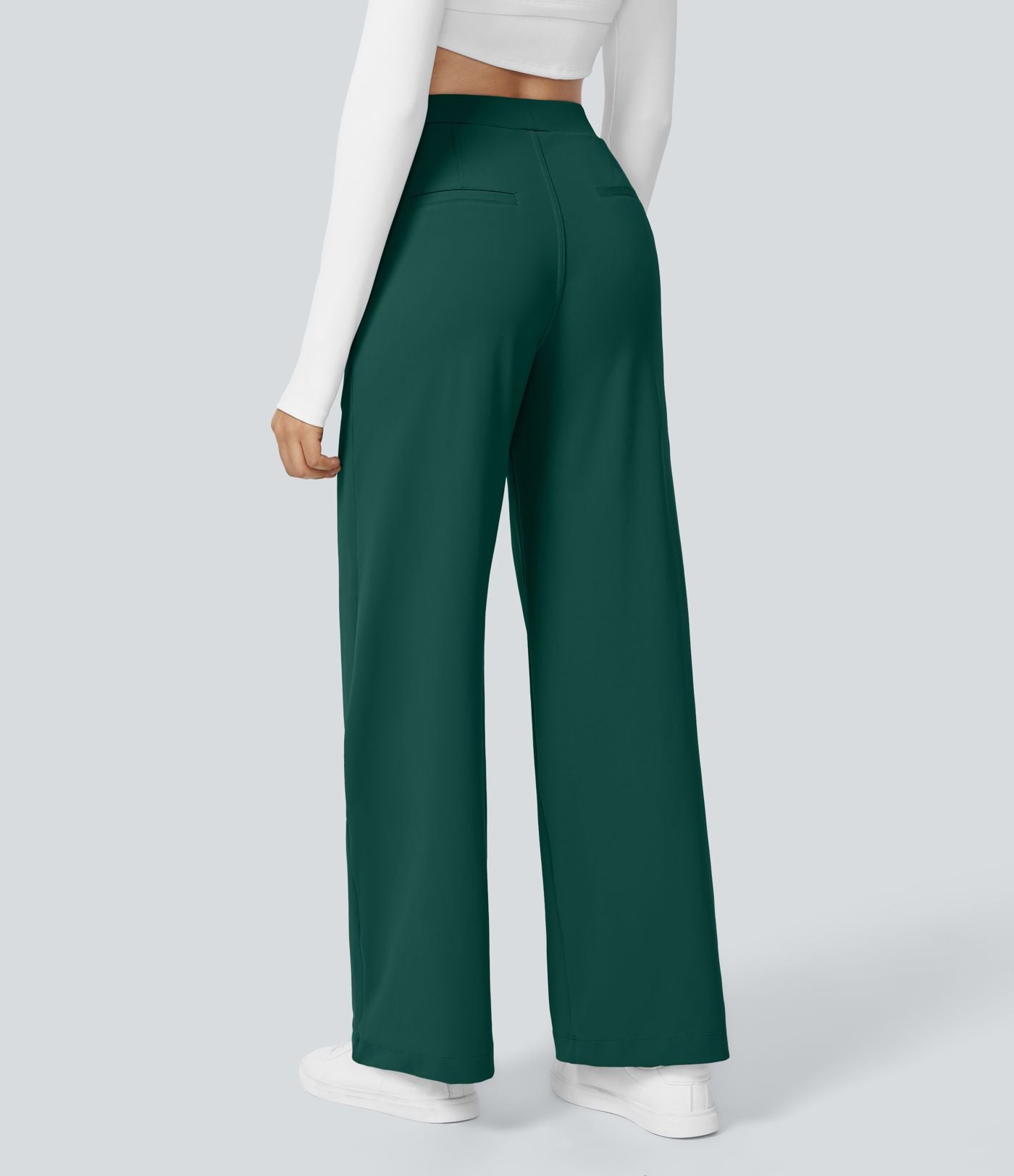 Pantalon tailleur Halara Flex™ DayStretch coupe droite taille haute avec poches