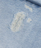 Jogging taille haute en molleton French Terry imprimé jean avec poches