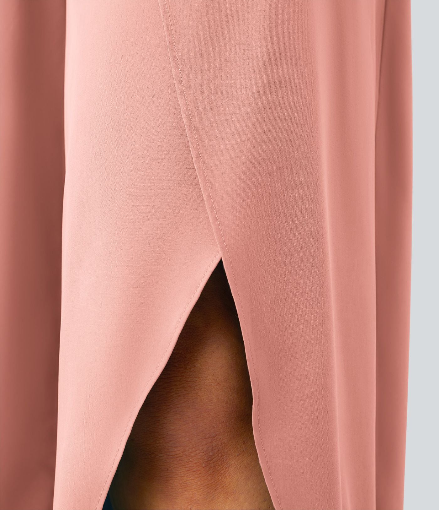 Breezeful™ Pantalon Large Fluide Séchage Rapide Taille Haute Poche Arrière