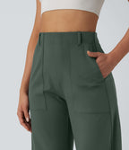 Pantalon barrel DayStretch taille haute avec poches