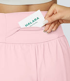 Short yoga 2-en-1 SoftlyZero™ Airy effet frais InstantCool taille très haute 12,5 cm avec poches, longueur allongée