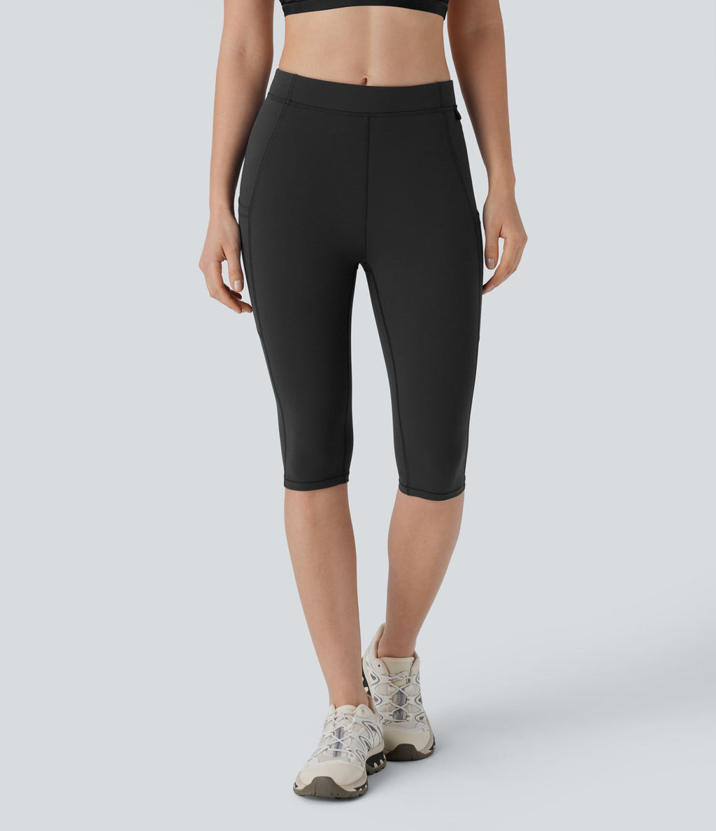 Legging corsaire de randonnée à taille haute et poches latérales UltraSculpt™ Halara