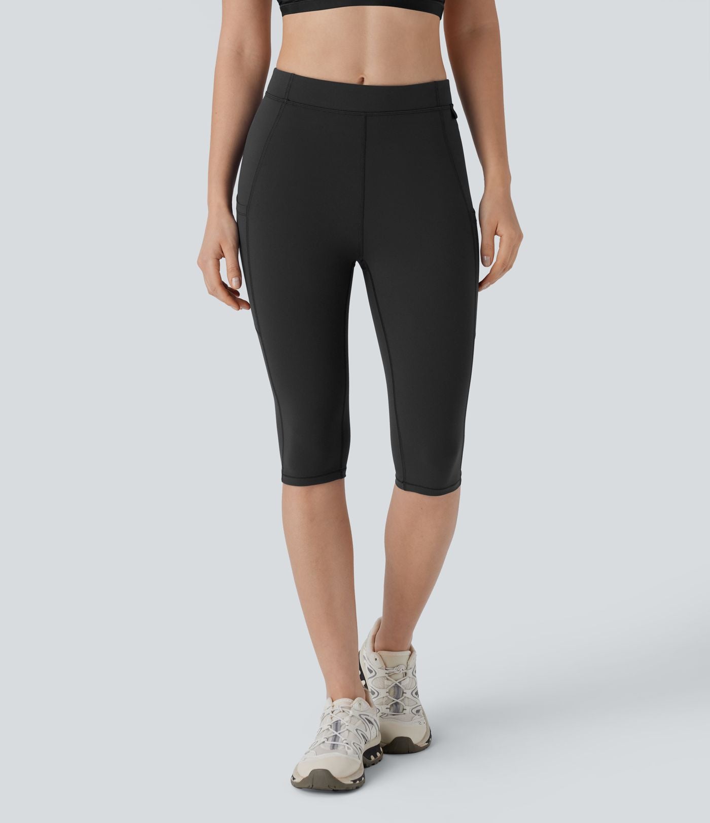 Legging corsaire de randonnée à taille haute et poches latérales UltraSculpt™ Halara