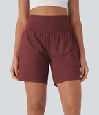 Short de yoga SoftlyZero™ Airy 2-en-1 taille très haute avec poches et effet frais InstantCool 17,5 cm