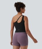 Débardeur yoga asymétrique OneForm Seamless Flow avec brassière intégrée