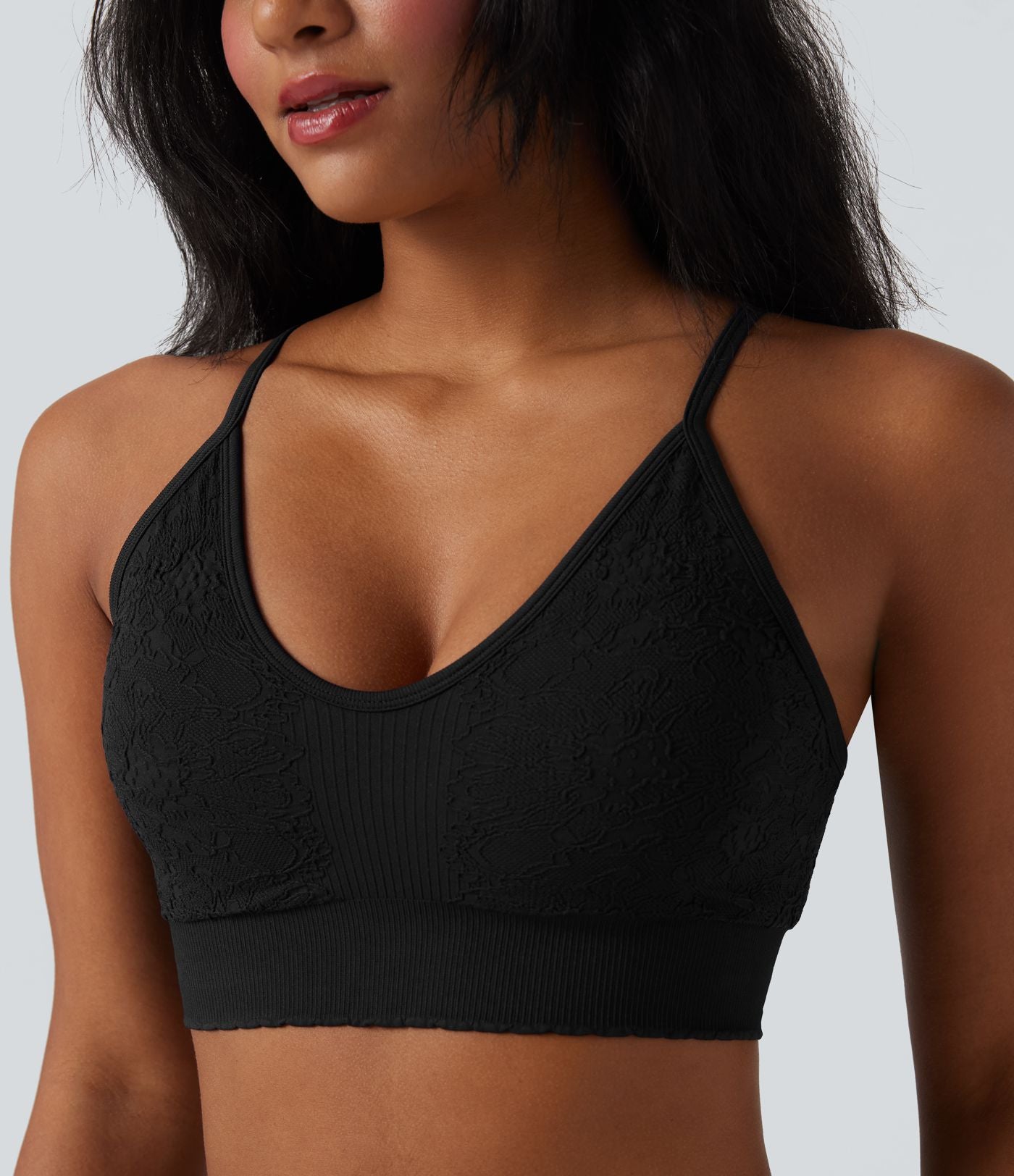 Brassière de sport yoga maintien léger sans couture OneForm Seamless Flow