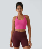 Débardeur yoga court SoftlyZero™ Plush à découpes A-C