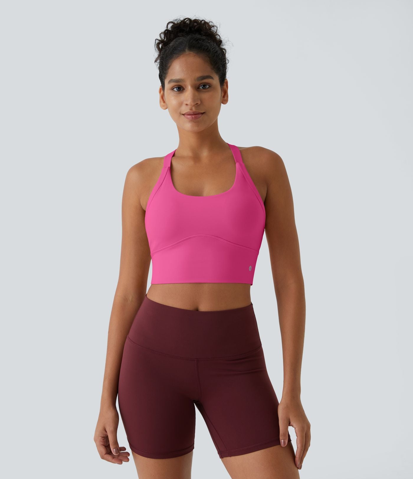 Débardeur yoga court SoftlyZero™ Plush à découpes A-C