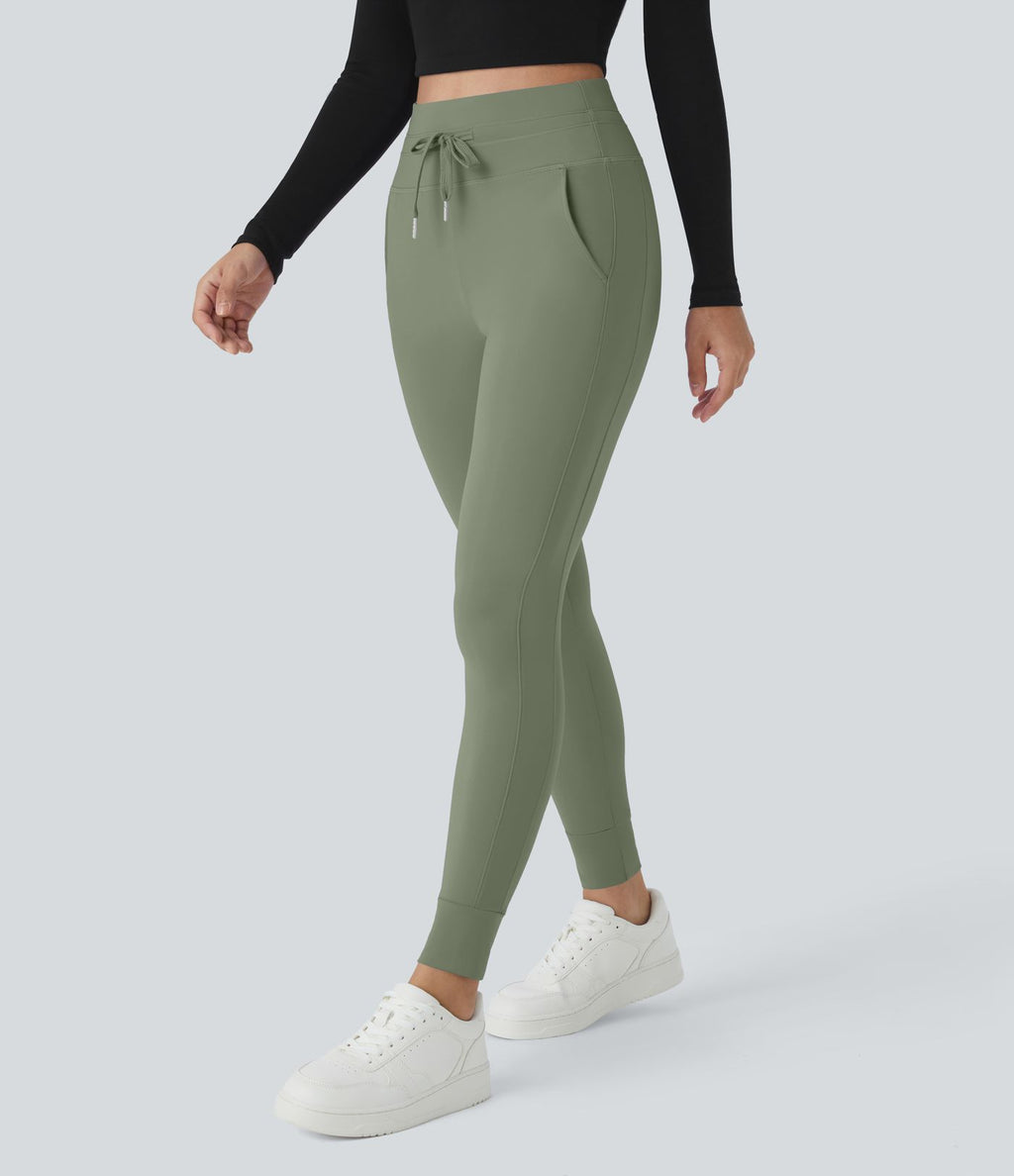 Jogging taille haute Softlyzero™ Plush avec cordon de serrage et poches latérales