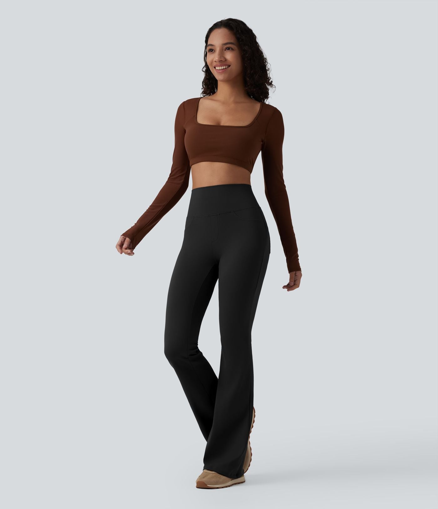 Legging de yoga bootcut DayStretch gainant taille haute avec poches