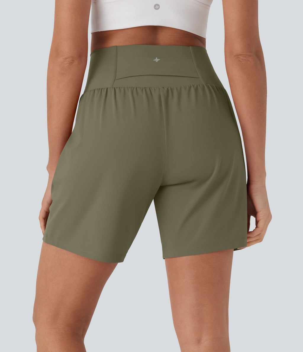 Short de yoga SoftlyZero™ Airy 2-en-1 taille très haute avec poches et effet frais InstantCool 17,5 cm