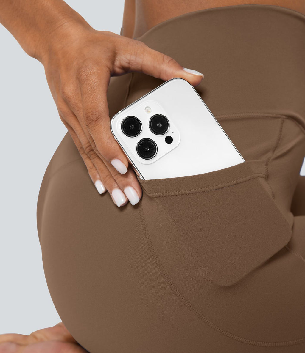 Softlyzero™ Legging Unis Poches Croisées