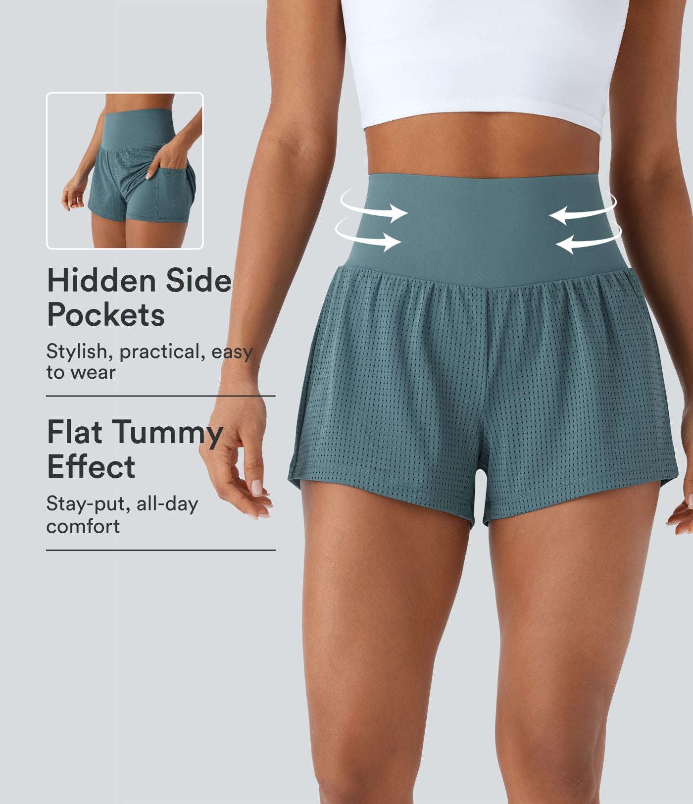 Legging d'entraînement gainant taille haute avec poches Halara UltraSculpt™