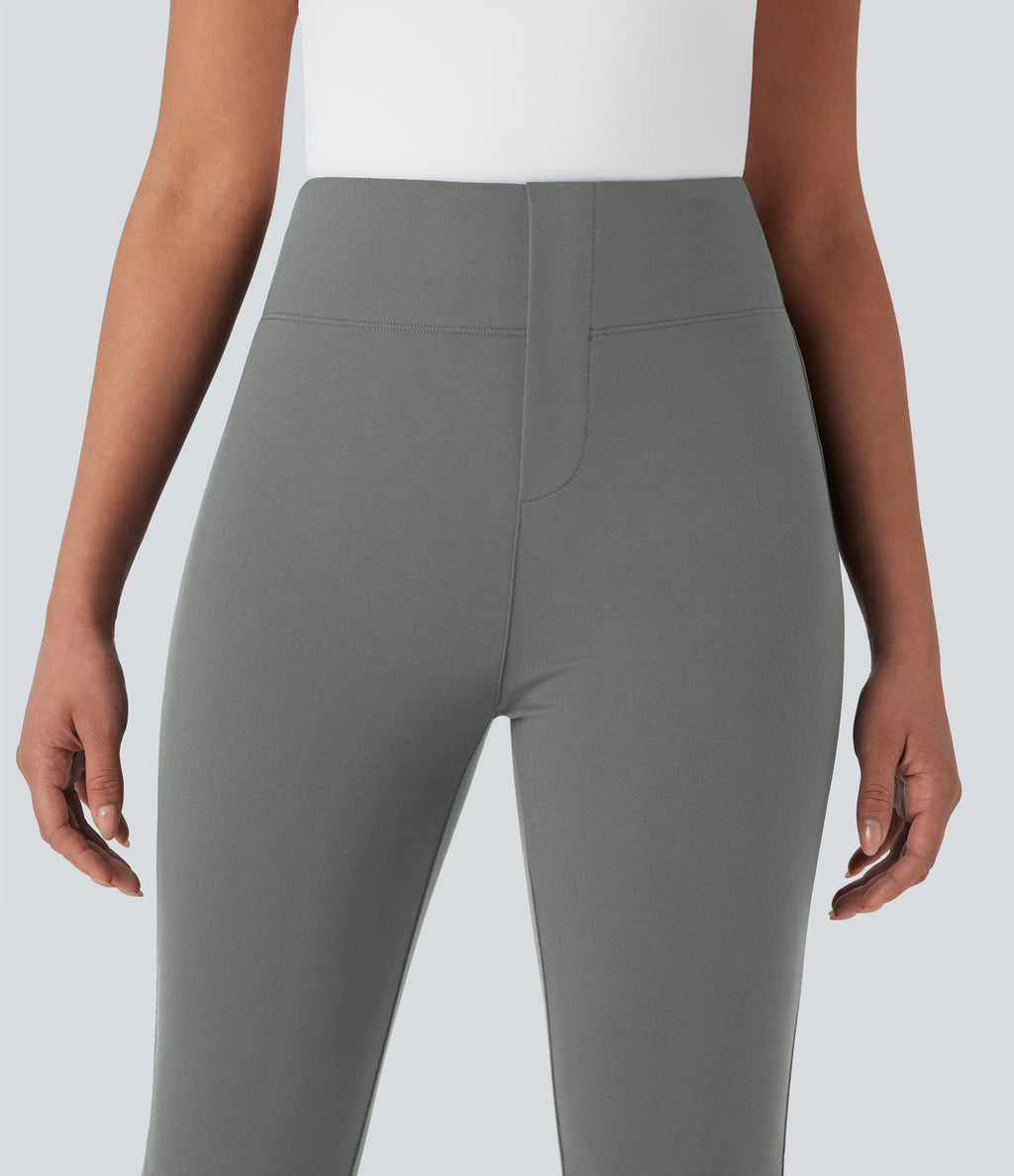 Pantalon de travail fuselé court taille haute Halara Flex™ avec poches