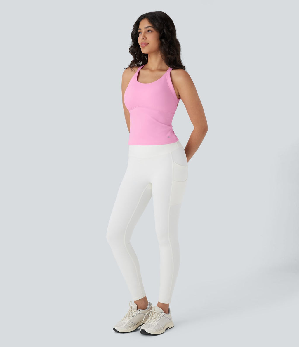 Débardeur yoga SoftlyZero™ Plush à découpes E-G