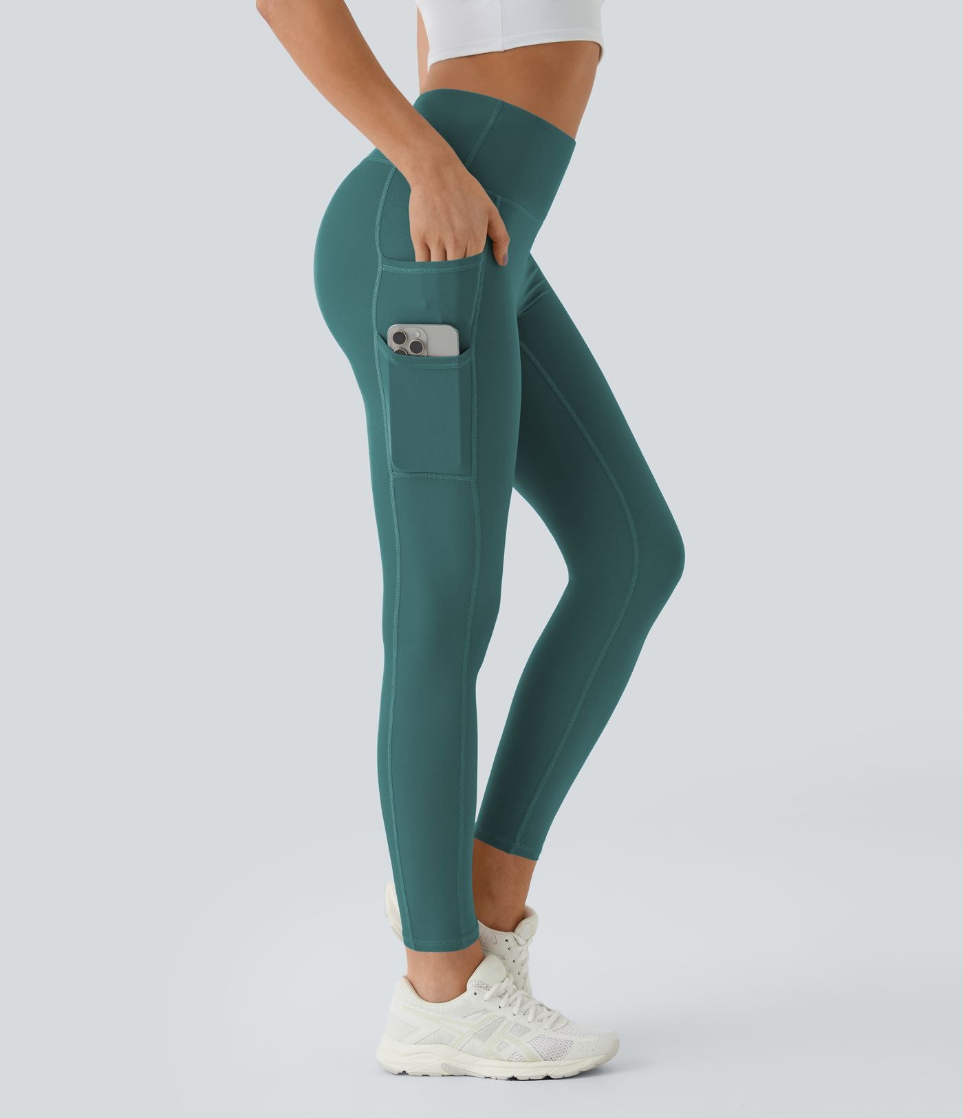 Softlyzero™ Legging Uni Taille Haute Doubles Poches - UPF50+