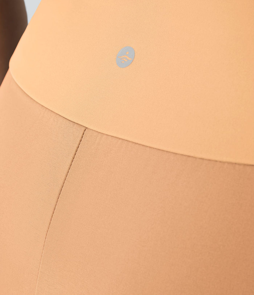 Jupe Longue Casual Breezeful™ Taille Haute à Volants 2en1 Fluide Sèchement Rapide Quotidien Maxi