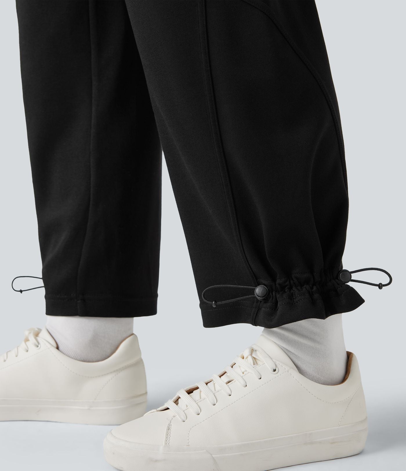 Pantalon jogging taille haute avec poches