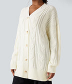 Cardigan col V manches longues