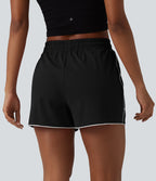 Short de sport taille haute cordon de serrage séchage rapide effet frais InstantCool 7,5 cm avec poches, protection solaire UPF40+