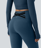 Halara Ultrasculpt™ Legging de running gainant taille haute dos croisé avec poches