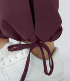 Breezeful™ Jogging Casual à Taille Haute avec Cordon de Serrage Poches Latérales Fente en Bas et Séchage Rapide