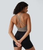 Brassière de sport maintien léger bretelles froncées doubles bonnets A-D OneForm Seamless Flow