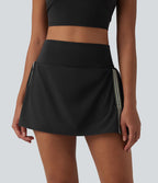 Breezeful™ Jupe-short pickleball mini 2-en-1 plissée séchage rapide taille haute à bandes latérales avec poches